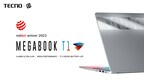 MEGABOOK T1, la primera computadora portátil de TECNO gana el Premio Red Dot 2023