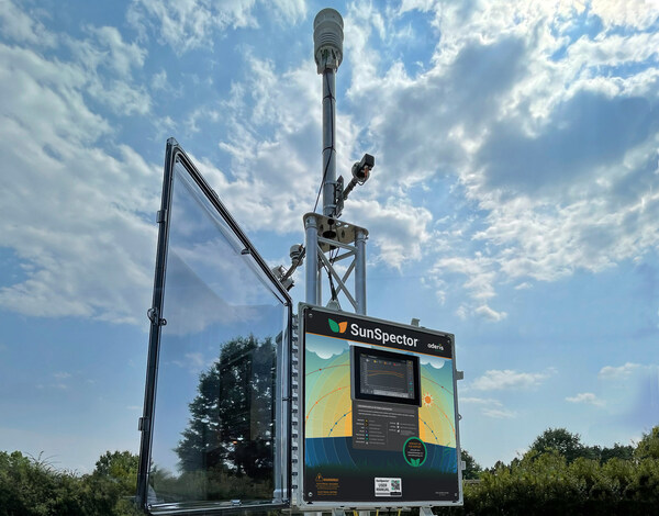 An Aderis SunSpector with built in touch screen collecting data in the field.