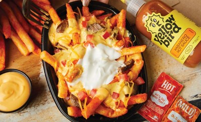 Taco Bell is teaming up with Austin, TX-based Yellowbird Hot Sauce, to stack flavor and spice on the brand’s iconic fries with the limited time offering of Yellowbird Nacho Fries.