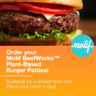 Motif BeefWorks™ Plant-Based Burger Patties Now Available