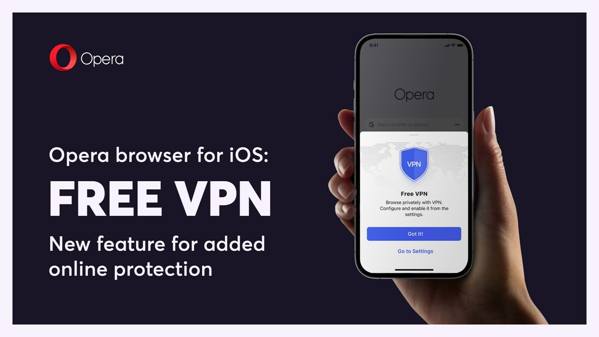 Opera adds free VPN to Opera for iOS, becomes the first browser to bring  coverage to all platforms
