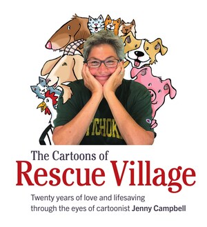 Rescue Village Announces a New Book, The Cartoons of Rescue Village, by Nationally Syndicated Cartoonist Jenny Campbell