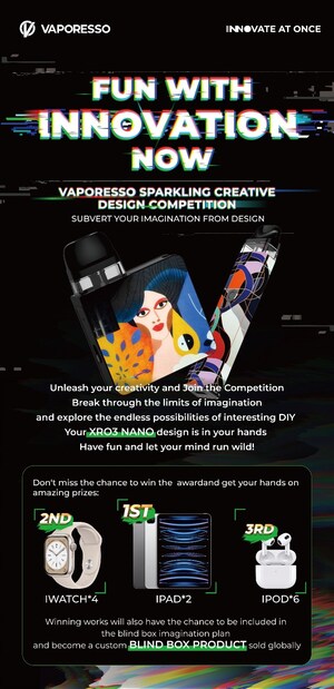 Vaping Brand VAPORESSO Launches XROS 3 NANO Customization Competition, Encourages Users to Co-create