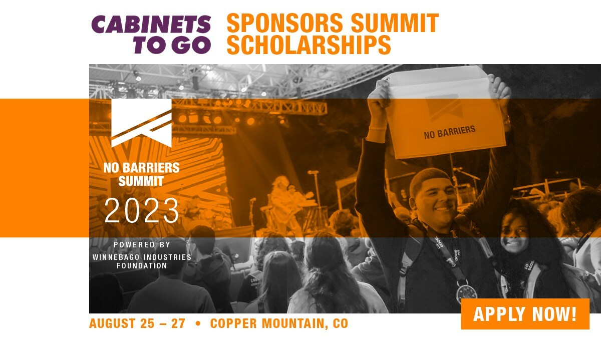 Cabinets To Go Sponsors Scholarships for 2023 No Barriers Summit powered by Winnebago Industries Foundation - Vimarsana News