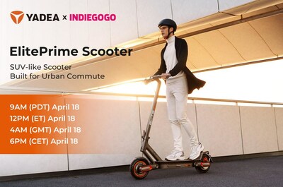 Yadea Scooter ElitePrime Launches CrowdFunding Campaign on Indiegogo: the Urban SUV WeeklyReviewer