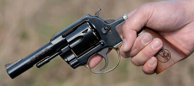 The Henry Big Boy Revolver is a traditional double-action .357 Magnum/.38 Spl revolver aimed at collectors, range visitors, and owners of the long gun counterpart chambered in the same caliber. MSRP $928.