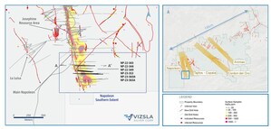 VIZSLA SILVER INTERCEPTS HIGH-GRADE MINERALIZATION AT NAPOLEON - 1,085 G/T AGEQ OVER 4.00 METRES