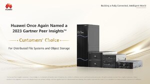 Pelo segundo ano consecutivo, a Huawei é nomeada como Escolha do Cliente no Gartner Peer Equity™ Voice of the Customer para Sistemas de Arquivos Distribuídos e Armazenamento de Objetos