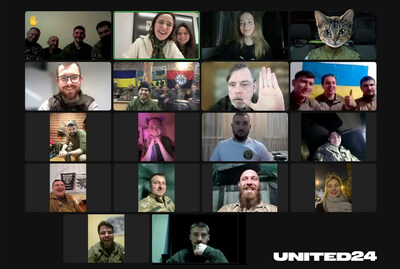 UNITED24 ambassador Mark Hamill met online with the Ukrainian military:  