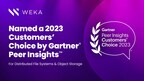 WEKA erkend als een 2023 Gartner® Peer Insights™ Customers' Choice voor gedistribueerde bestandssystemen en objectopslag