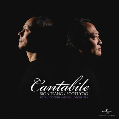 CANTABILE is the newest release by American cellist Bion Tsang with the Royal Scottish National Orchestra under the direction of Scott Yoo. Dedicated to Tsang's late father, CANTABILE features two works by Tchaikovsky, Variations on a Rococo Theme (Op. 33) and Andante Cantabile (Op. 11), and Schumann's Cello Concerto, bookended by two renditions of Pablo Casals' "Song of the Birds,