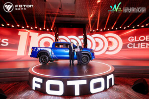 FOTON oferece o 11 milionésimo veículo, liderando o mercado global com novas energias e tecnologia inteligente