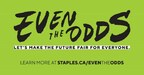 Staples Canada and MAP kick off third year of 'Even the Odds' partnership with fundraising campaign