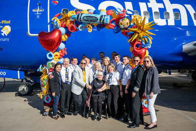 Southwest Airlines Pilots attend Adopt-A-Pilot 25th Anniversary celebration in Dallas.