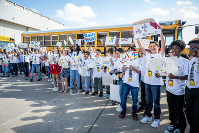 Fifth-grade students attend Adopt-A-Pilot 25th Anniversary celebration in Dallas.