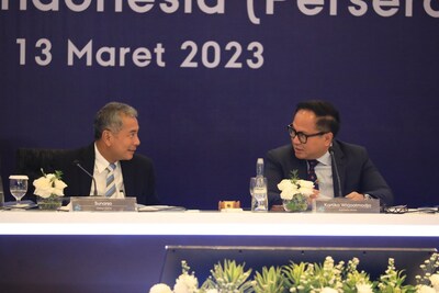 Sunarso, President Director BRI and Kartika Wirjoatmodjo, President Commisioner BRI