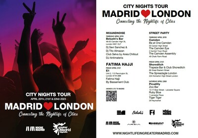 NOCHE MADRID: LONDON AND MADRID CONNECT THEIR NIGHTLIFE TO CLAIM ELECTRONIC MUSIC AND CLUB CULTURE AS A TOURIST ATTRACTION