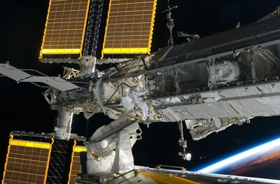 Astronaut Steve Bowen, STS-126 mission specialist, participates in the mission's first session of extravehicular activity (EVA) as construction and maintenance continue on the International Space Station.
Credits: NASA