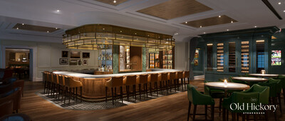 Old Hickory Bar, an all-new wrap around bar where guests can enjoy the finest hand-crafted cocktails, savor a curated menu and enjoy an elegant and comfortable atmosphere.