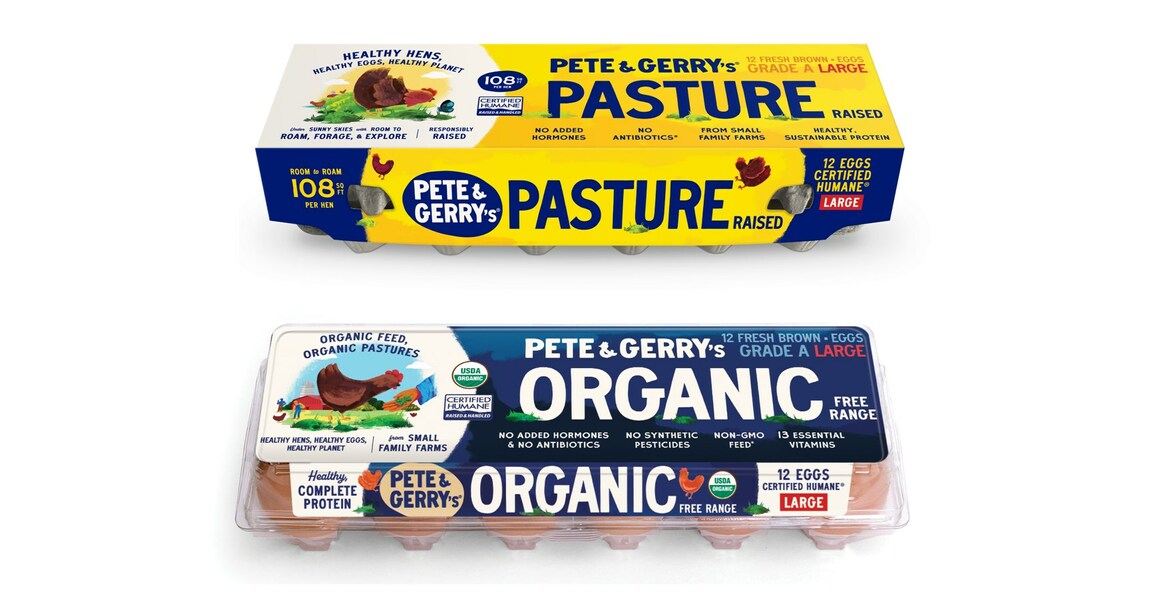PETE & GERRY'S, PIONEERS IN HUMANE EGG FARMING, LAUNCHES PASTURERAISED