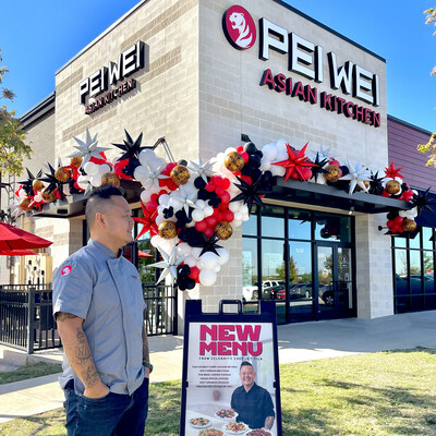 Celebrity Chef Jet Tila at a Pei Wei grand opening event