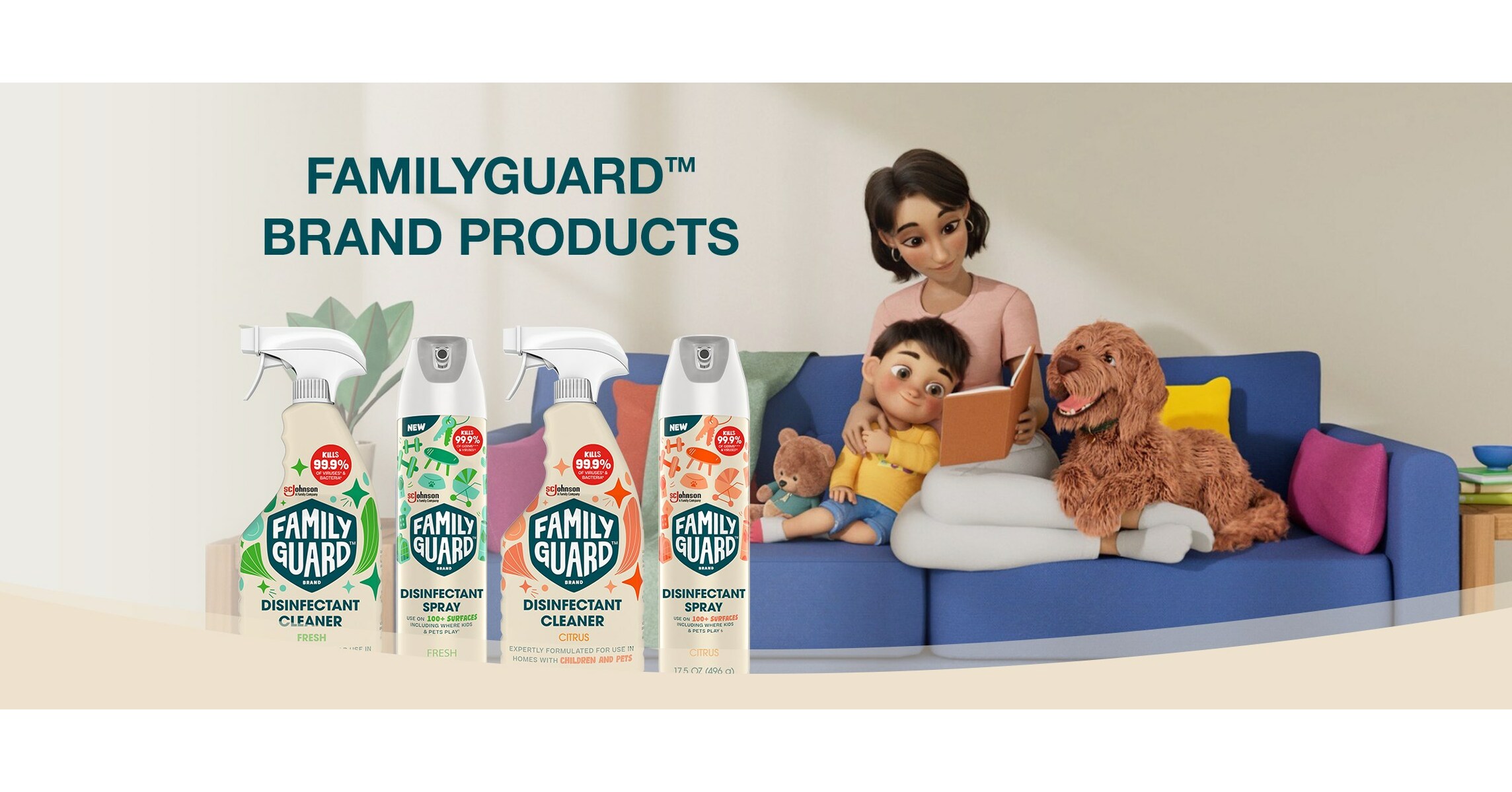 SC Johnson Launches New FamilyGuard™ Brand Disinfectant Line to Help