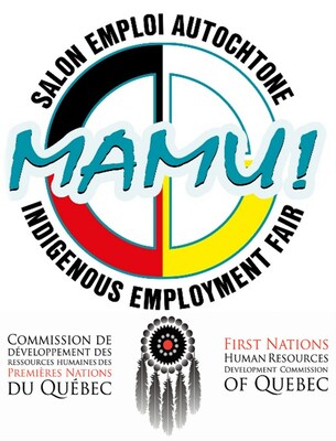 Logo Mamu! & CDRHPNQ (Groupe CNW/Commission de dveloppement des ressources humaines des Premires Nations du Qubec)