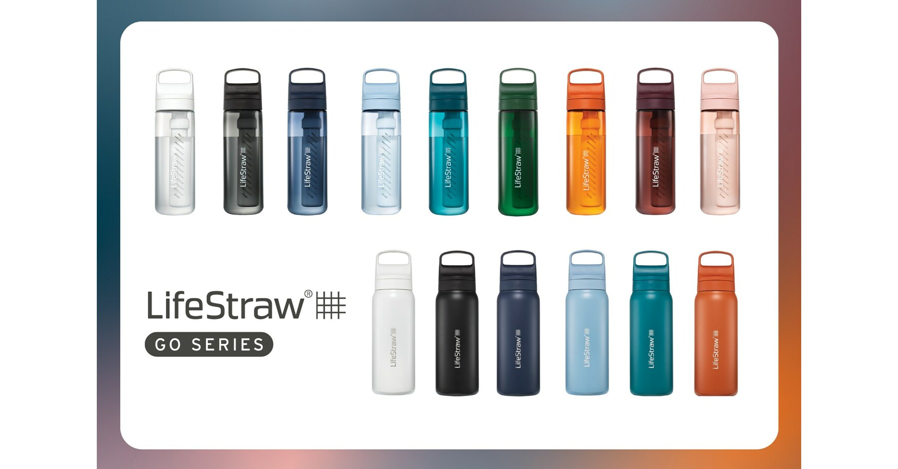 LifeStraw Go Water Bottle with Filter-22oz-Icelandic Blue