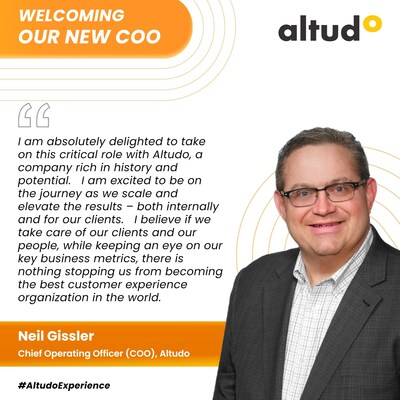 Altudo appoints Neil Gissler as the Chief Operating Officer