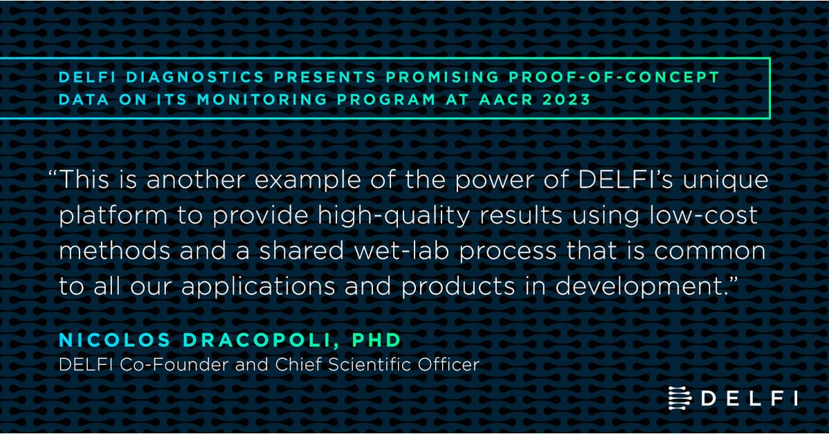 DELFI Diagnostics Presents Additional Promising Proof-of-Concept Data on  its Monitoring Program at AACR 2023