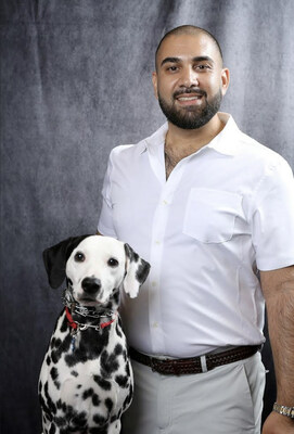 Farhaad the Founder of SkyRocket.Sh and his Dalmatian Rocket