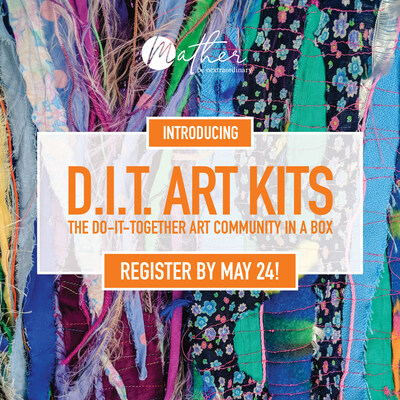 Chicagoland residents age 55+ are invited to participate in unique at-home arts projects called Do it Together (D.I.T). Art Community Kits in a Box, supported by an online community. The kits are free, and participants receive materials and instructions for six unique fiber art projects. All are designed by not-for-profit Mather, whose Community Initiatives team curate the D.I.T. Kits and virtual workshops.