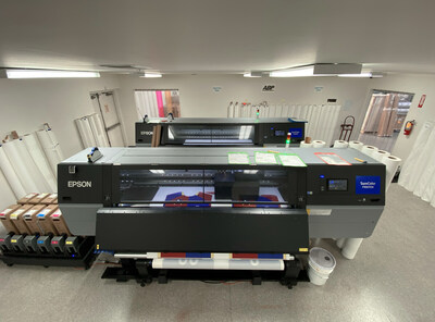 SubMFG, a full cut-and-sew house, leverages Epson SureColor F10070 and SureColor F10070H dye-sublimation printers to produce their signature apparel offerings.