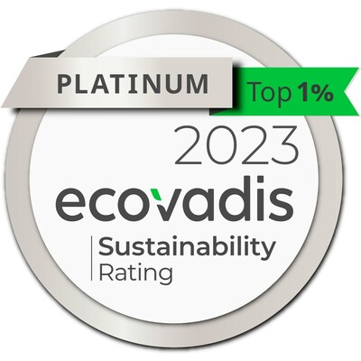 EcoVadis platinum accreditation