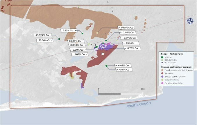 Figure 1. Zaachila Project Area and Surface Copper Mineralization. (CNW Group/Vortex Metals) Figure 1. Zaachila Project Area and Surface Copper Mineralization. (CNW Group/Vortex Metals)