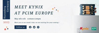 Kynix will attend the PCIM Europe 2023 from May 9 to 11, and the booth location is HALL 7 BOOTH 650.