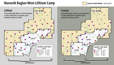 Geochemistry - Nunavik Raglan West Lithium Camp (CNW Group/Scout Minerals Corp.)