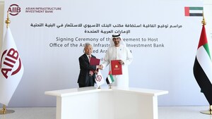 L'AIIB ouvre son premier bureau à l'étranger à Abou Dhabi (Émirats arabes unis)