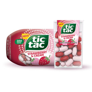 Tic Tac ® Debuts Brand New Strawberry &amp; Cream Flavor at The First-Ever Tic Tac Experience in New York City