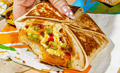 Taco Bell doubles down on its toned-down morning mentality with a focus on simple, comforting breakfast foods like the California Breakfast Crunchwrap available during breakfast hours nationwide for a limited time.