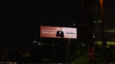 Dallas Billboard Welcoming Brunello Cucinelli