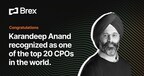 Brex CPO Karandeep Anand Named Among Top 20 Global Chief Product Officers