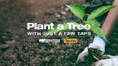 Bridgestone Retail Operations to Plant a Tree for Every New Firestone Complete Auto Care and Tires Plus App Download Nationwide