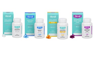 Biosil’s new packaging retains its signature blue color while conveying key information to help shoppers better understand the difference between Biosil and its competitors.