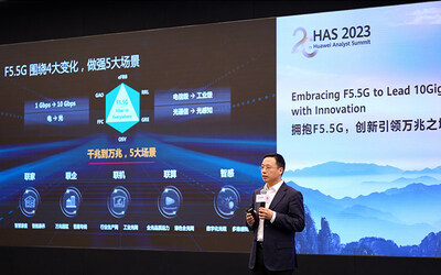 Richard Jin, presidente da linha de produtos ópticos da Huawei (PRNewsfoto/Huawei)
