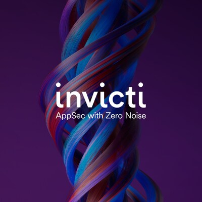 The new "AppSec with Zero Noise" Invicti logo and helix.