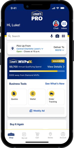 Lowe's MVPs Business Tools Help Pros Spend More Time Growing Their Business