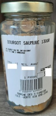 Bourgot saumure 130GR (Groupe CNW/Ministre de l'Agriculture, des Pcheries et de l'Alimentation)