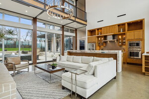 Sky-high ceilings, onyx countertops and room for camels: Dallas' top luxury brokerage brings a sumptuous modern mansion to market, ideal for parties big and small
