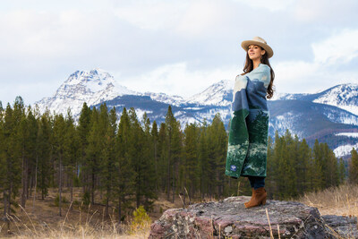 Our Glacier National Park blanket: Photo Credit: Faribault Mill